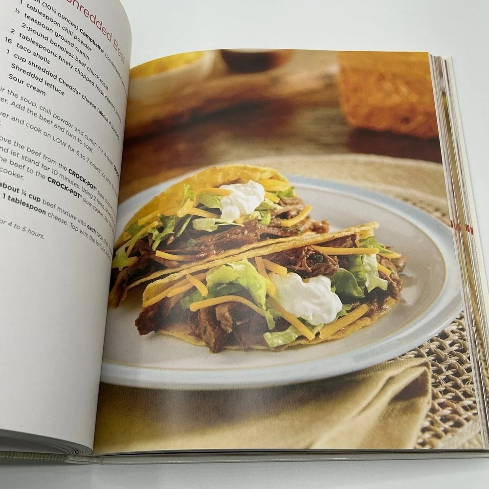 Crock-Pot Campbell's Slow Cooker Recipes Hardcover Cookbook 150+ Recipes Comfort